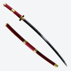 One Piece Sandai Kitetsu Zoro Katana (Burgundy) - T10 Steel
