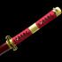One Piece Sandai Kitetsu Zoro Katana (Burgundy) – T10 Steel